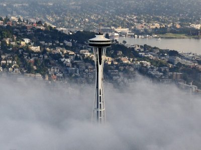 Space Needle and Lake Union