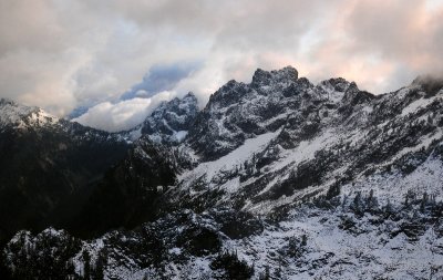 Gunn Peak and Merchant Peak in distant