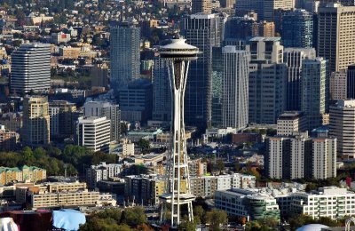 Space Needle and Denny Street