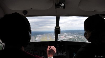 slow arrival into Boeing Field in Beaver