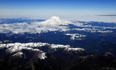 Nelson Butte and Mt Rainier