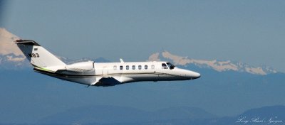 Citation Jet 3 over Puget sound