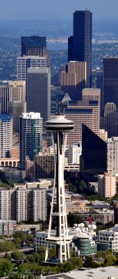 standing tall Space Needle