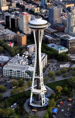 top down on Space Needle