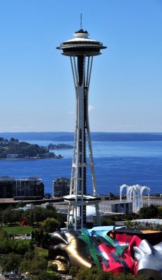 Space Needle and EMP and West Seattle