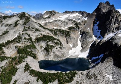Overcoat Lake and Overcoat Peak