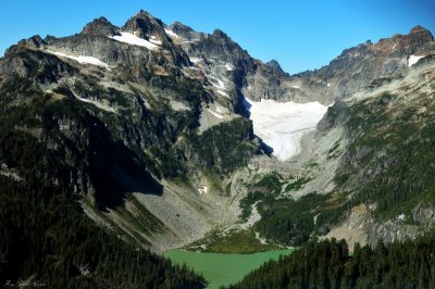 Blanca Lake with Columbia Glacier