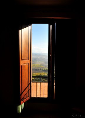 room with a view, Montalcino, Italy