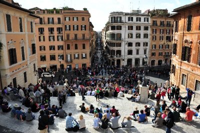 Piazza di Spagna and Via dei Condotti