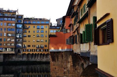 shutters on Ponte Vecchio