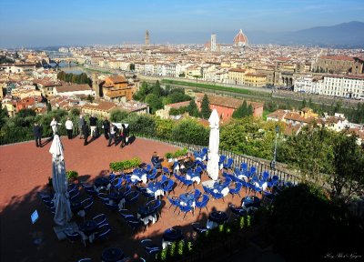 Cafe at Piazzale Michelangelo
