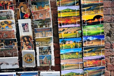 postcard of Tuscany