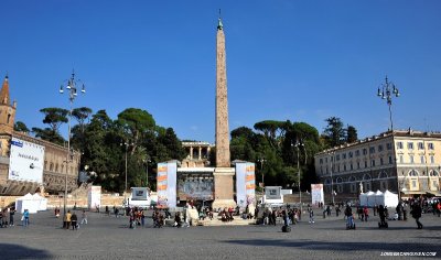 Obelisk Flamino at Piazza del Popolo