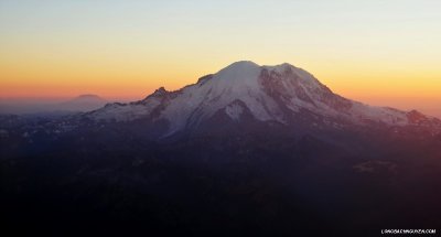 golden hour over Mt Rainier