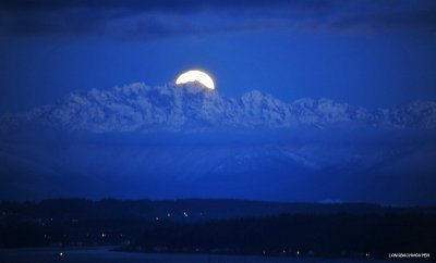 Full Moon behind Mt Constance