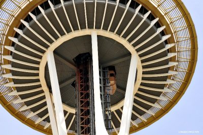 elevator on Space Needle