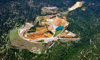 mine pit,McCoy Lake area, Washington 