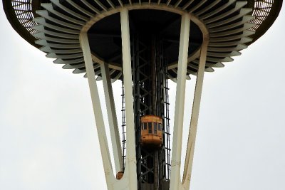 elevators on Space Needle