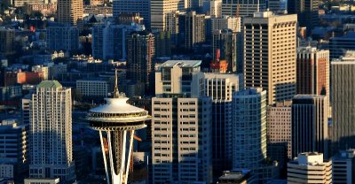 Space Needle and skylines