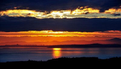 sunset on Victoria Canada