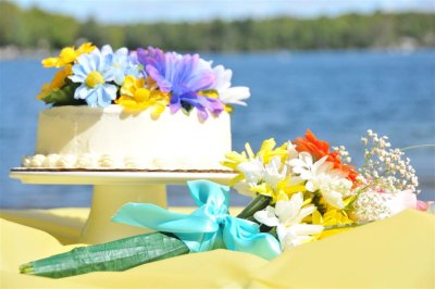 A bit of cake and flowers.jpg