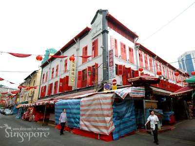 Colorful Shophouse at Chinatown