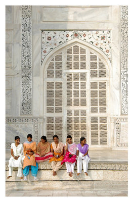 Girl group at Taj