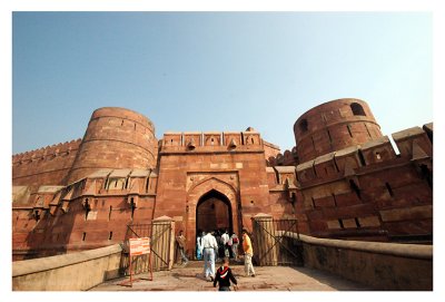Amer Singh Gate, entrance to Agra fort