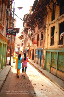 A street of Bhaktapur