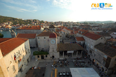Trogir square from the Cathedral