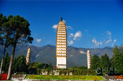 The three Pagodas of Chongsheng Temple