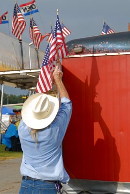 Flag Raising at The Gwinnett County, Ga. Fall Fair 2008