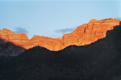 The Golden Hour  / Zion Park Sunset