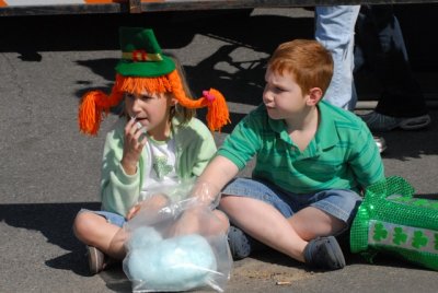 Brother & Sister Enjoy Cotton Candy