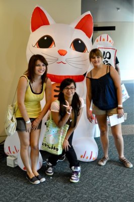 Posing With Hello Kitty