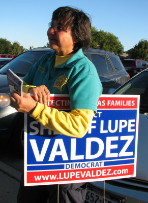 Went to vote early - Lupe Valdez was there