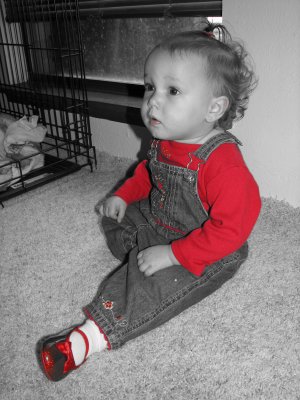 Aly with her red shoes.....