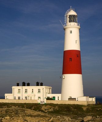 Porland Bill Lighthouse in Evening Light