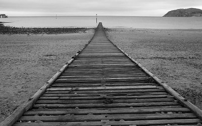 Llandudno beach in winter