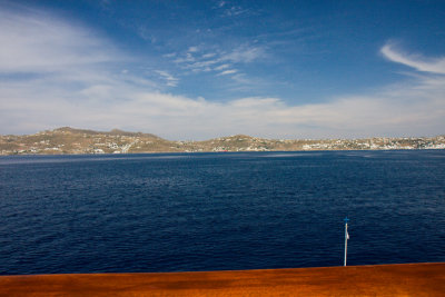 Approaching Mykonos