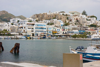Town of Naxos across the harbor