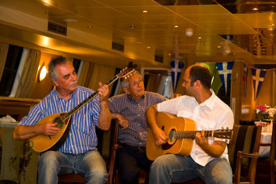 Anthony joins in to sing some folk songs