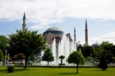 Fountains and Hagia Sophia