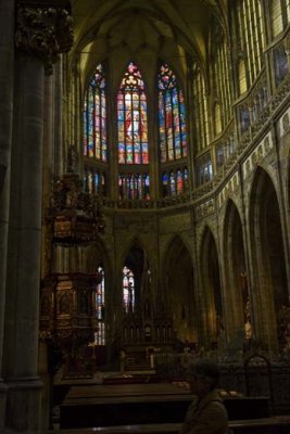  Inside St. Vitus Cathedral at Prague Castle