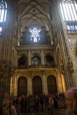 Organ inside St. Vitus Cathedral at Prague Castle