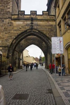 Entrance to Charles Bridge from Mala Strana