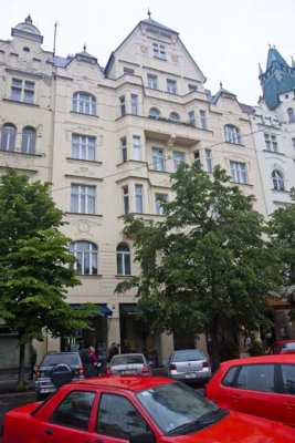 Buildings along Parizska Street