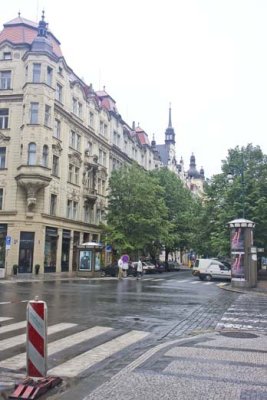 Buildings along Parizska Street