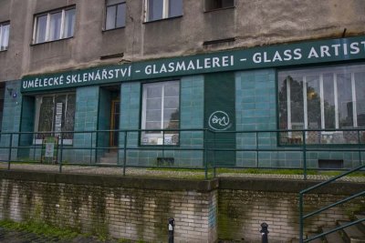Stained Glass Buisness in Josefov section
