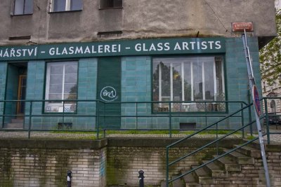 Stained Glass Buisness in Josefov section
